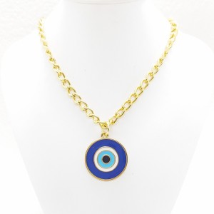 Choker com Pingente Redondo Olho Grego Cores, Bijuteria.